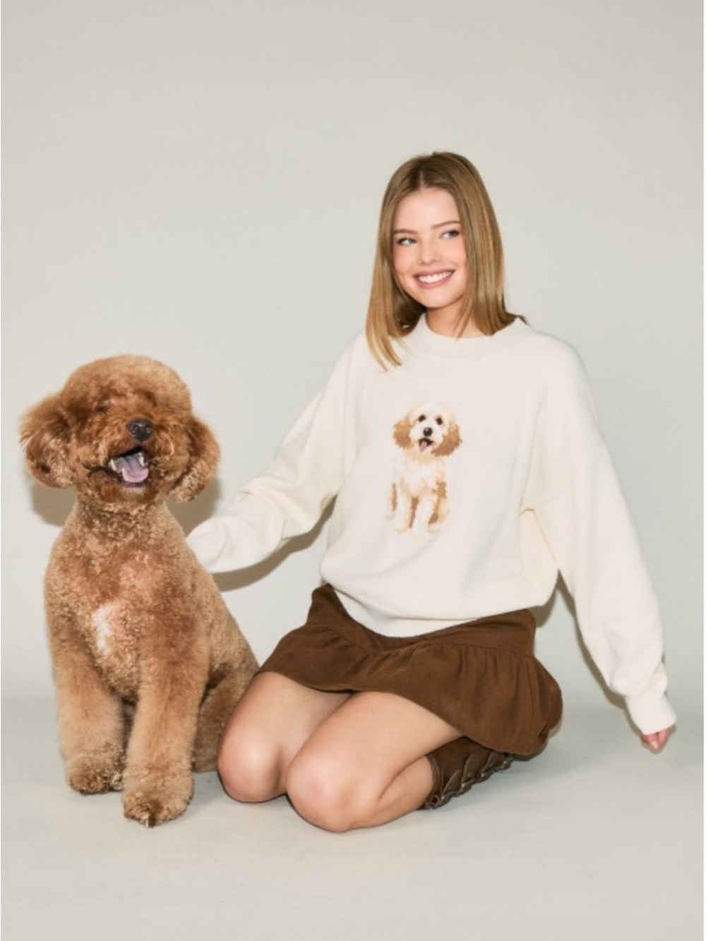 Cockapoo crew neck sweater - Picture 1 of 4